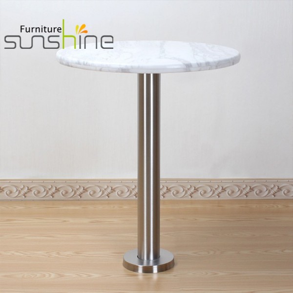 Glass Table Heavy Duty Furniture Legs Table Top With Stainless Steel Base