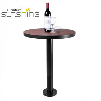 Meja Kaca Meja Kaki Furnitur Tugas Berat Dengan Basis Stainless Steel