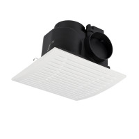 Ventilador de escape de bajo ruido montado en el techo de plástico PP para baño