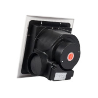 Ventilador de escape de bajo ruido montado en el techo de plástico PP para baño