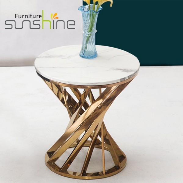 Modern Classic Marble Side Table Interior Corner Console Table Furniture Decoration Coffee Table