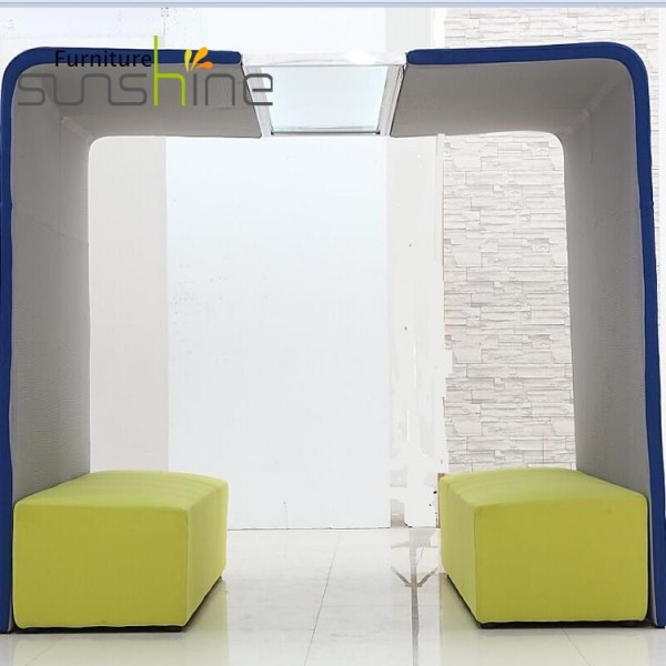 Soundproofing Materials Protect Private Booth Fabric Shape Pods Office Meeting Room With Coffer Desk
