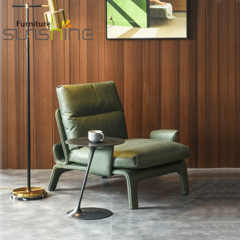 Sillones de cuero modernos de diseño italiano para sillón para Hotel/hogar/oficina