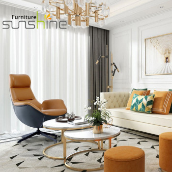 Sofá de cuero individual con forma ovalada cómoda, silla para sala de estar, muebles para el hogar, silla para restaurante