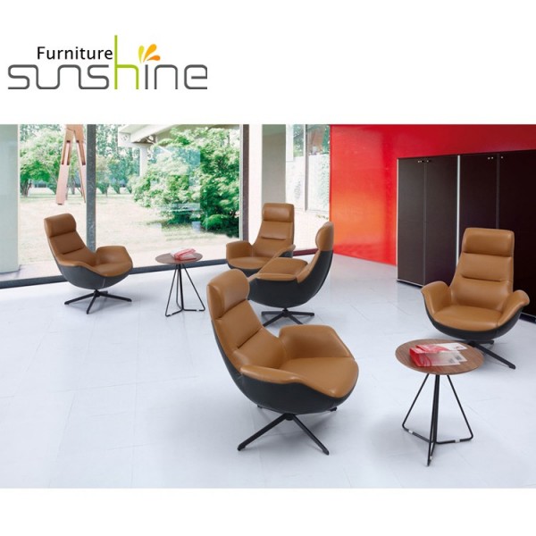 European Hot Sales High Back Sofa Chair Brown Single Chair Lounge Soft Design Chair