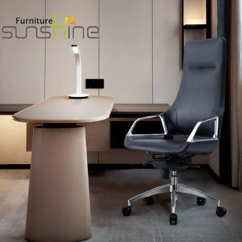 Modern Backrest High Back Swivel Chair Ceo President Boss Seating Synthetic Leather Chair