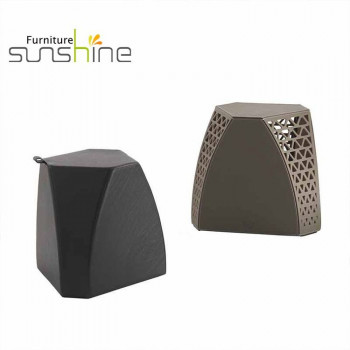 Unique Furniture Durable The Balcony Stool Fashion Hollow Design Pu Leather Saddle Seat