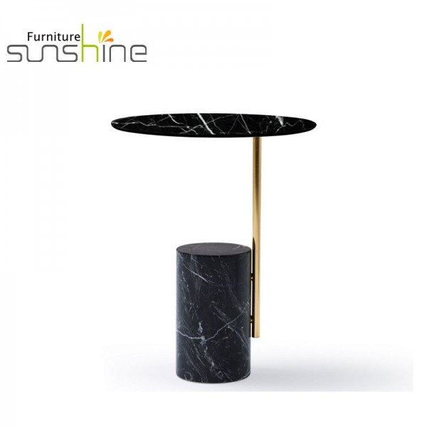 Modern Luxury Design Round Side Table Tea Table Home Decoration Marble Top Coffee Table