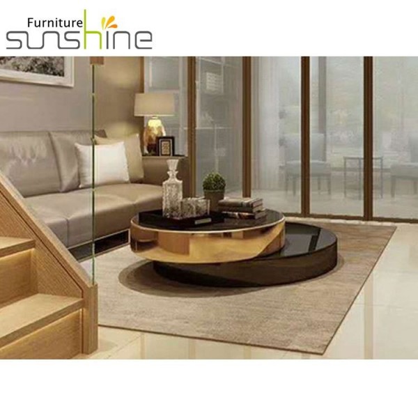 Sunshine Furniture Tea Tables With Black High Gloss Side Coffee Table Combination Marble