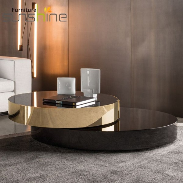 Sunshine Furniture Tea Tables With Black High Gloss Side Coffee Table Combination Marble
