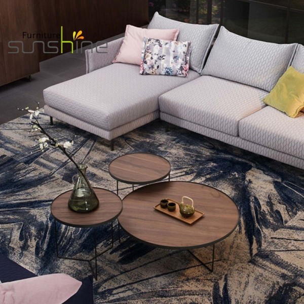 Modern Coffee Table Factory Directly Industrial Side Table Round Table For Living Room