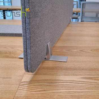 Movable Clip Office Aluminium Alloy Partition Bracket Clamp Hardware Glass Clamp Holder With Base