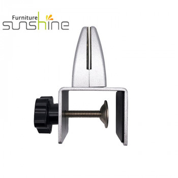 Easy Assembling Desk Clamp Aluminium Standard Stretching Table Screen Clamp Glass Partition Clamp
