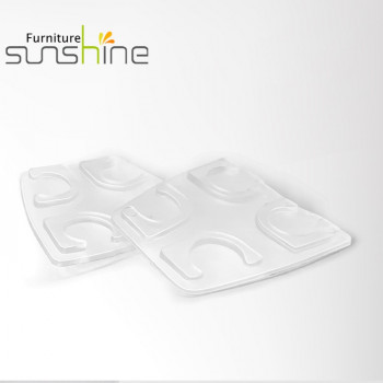 Accesorios de escritorio de oficina, abrazadera de partición de pantalla de vidrio de aleación de aluminio, estante de soporte de mesa decorativo