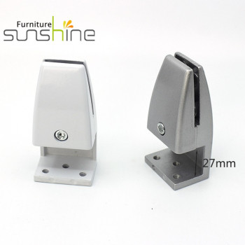 Factory Manufacture L-shaped Screen Clamp Aluminium Fixed Fitting Partition Glass Mounting Clamps