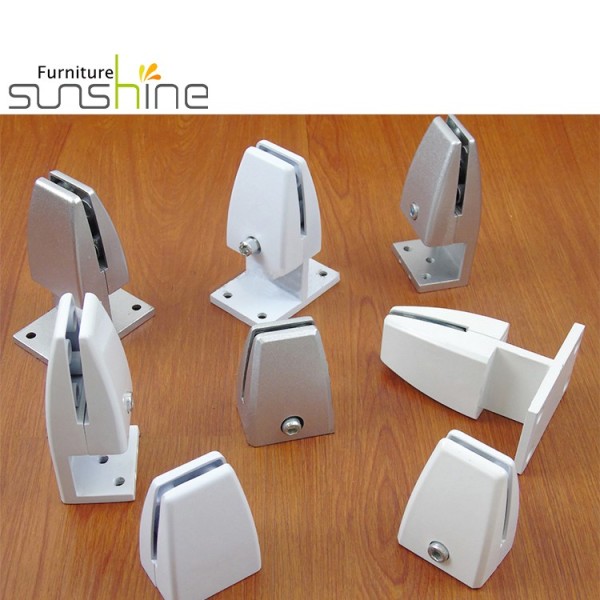 Aluminum Alloy Office Table Desk Anti-spray Glass Clamp Partition Support Bracket