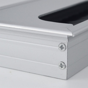 Les œillets en métal couvrent la boîte à œillets de fil de brosse à cheveux de câble de bureau en aluminium pour le bureau