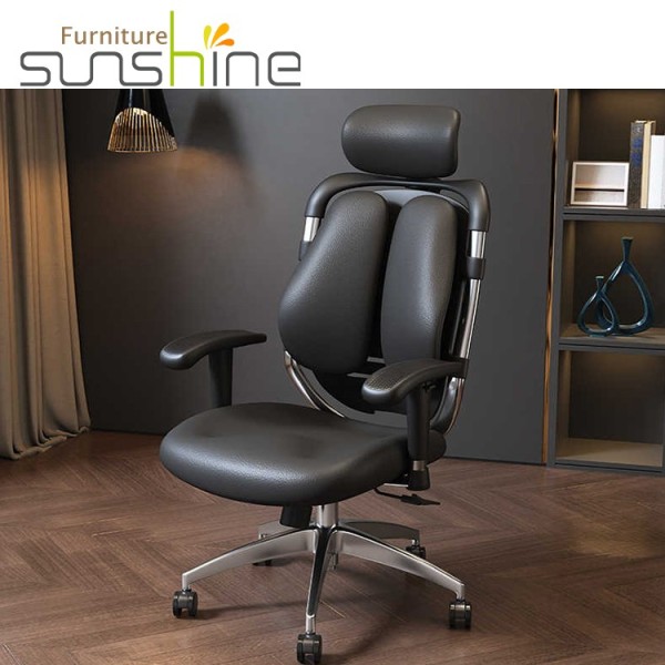 Ergonomic Chair Office Furniture Double-backed Black Technology Computer Chair For Staff