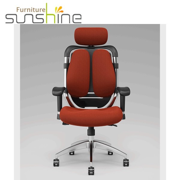 Ergonomically Designed Swivel Chair Double Back Adjustable Office Boss Executive Chair