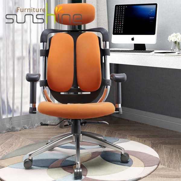 New Style Lifting 3d Armrest Sponge Seat Office Chair Double Back Design Computer Chairs