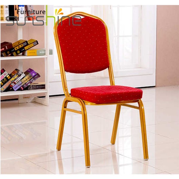 Luxury Restaurant Hotel Indoor Padded Stacking Banquet Chairs Wedding Party Chairs