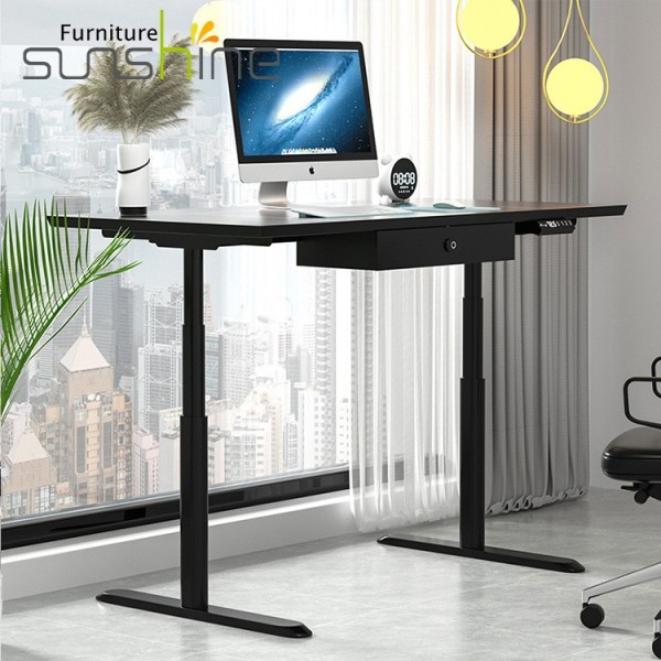 Oem Two Motor Automatic Adjustable Office Table Frame Workstation Lifting Electric Standing Desk