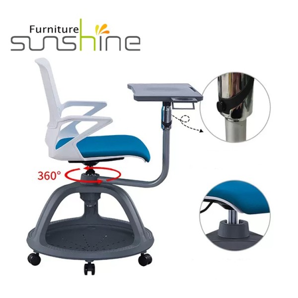 360 Degree Rotation Study Plastic Student Chairs For College Classroom School Training Chair