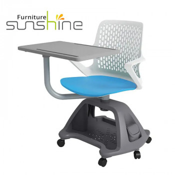 Silla de entrenamiento con base de mariposa, muebles escolares ajustables, escritorio y silla con tablero de escritura
