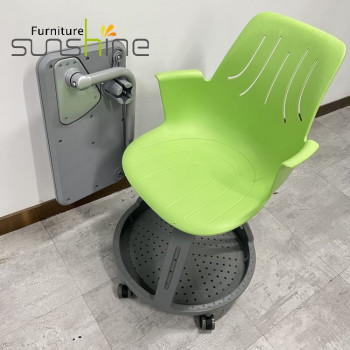 Sedia da studio da scrivania Node di ottima qualità con blocco per appunti Tavolo e sedia in plastica per la scuola per bambini