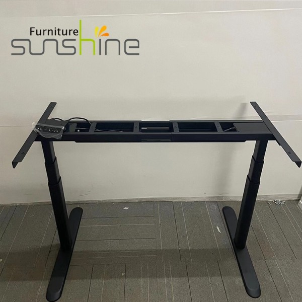 Wholesale Frame Table Desk With Accessories Electric Commercial Office Adjustable Height Desk