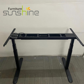 Escritorio al por mayor de la tabla del marco con el escritorio eléctrico de la altura ajustable de la oficina comercial de los accesorios