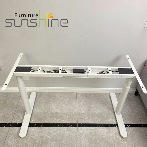 Sunshine Furniture Memproduksi Bingkai Meja Modern Untuk Ergonomi Tinggi Yang Dapat Disesuaikan Duduk Meja Berdiri