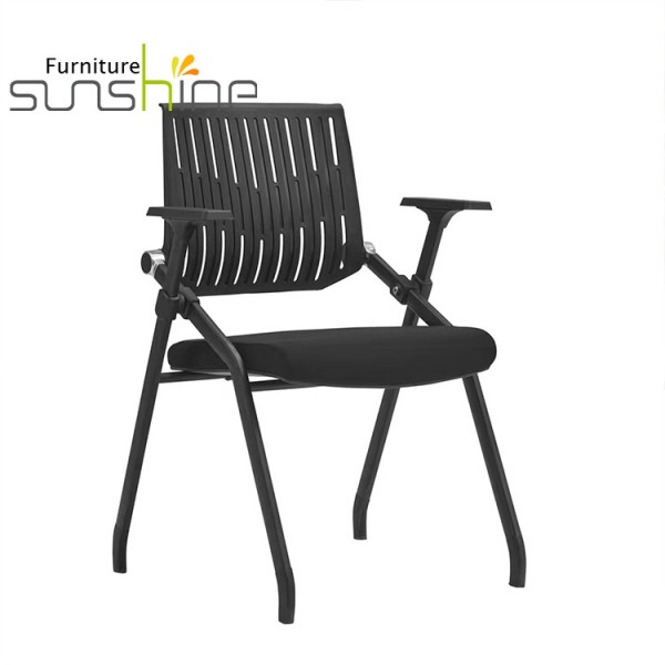 Multi-purpose Office Conference Chair Foldable Plastic Training Chair With Right Handed Table