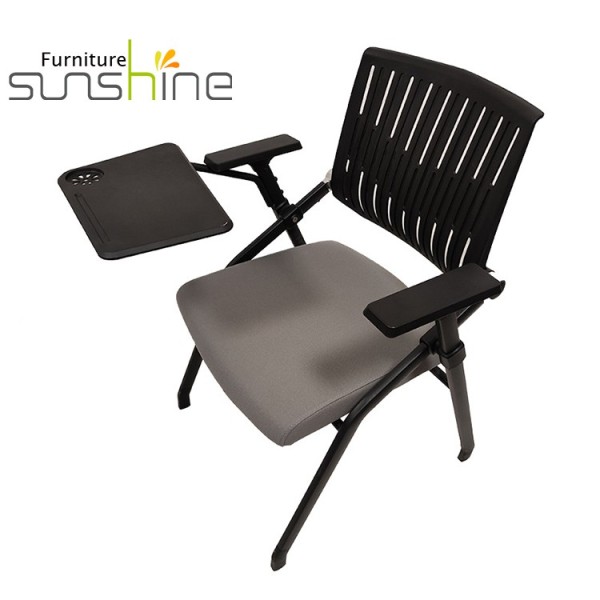 Cadeira ergonômica para tábua de escrever Cadeira de treinamento de plástico Pp Cadeira de estudante com bloco de escrita