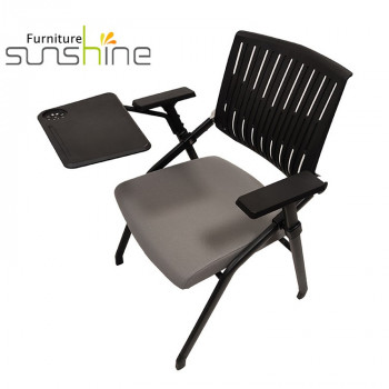 Chaise d'écriture ergonomique chaise Plastictraining chaise Pp chaise d'étudiant avec bloc-notes