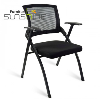 Mesh Back Office Furniture Reception Training Room Chair Modern Design Training Chair With Armrest