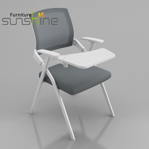 High Quality University College Office Chairs Mesh Back Ergonomic Backrest Mesh Chair With Writing Pad