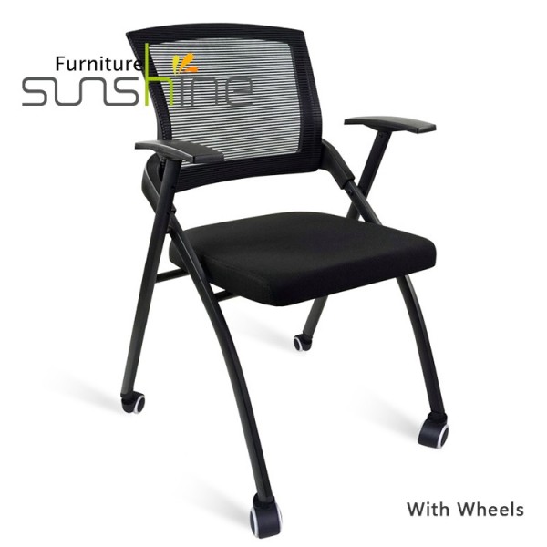 Hot Sale Portable School Student Study Foldable Chair Black Student Chair With Fold