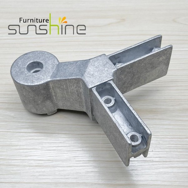 Office Table Frame Connector Aluminium Alloy Connector Office Furniture Metal Frame Two Way Connector