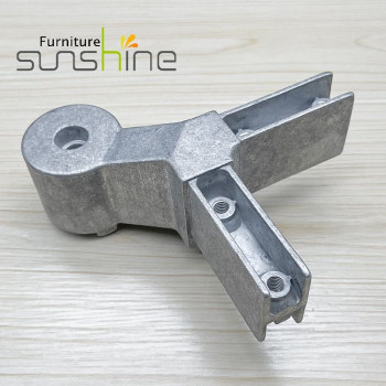 Office Table Frame Connector Aluminium Alloy Connector Office Furniture Metal Frame Two Way Connector