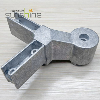 Componentes y conectores redondos de aleación de aluminio en piezas de juntas de estructura de escritorios de oficina