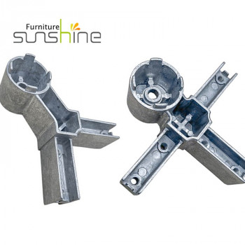Hot Sale Office Furniture Leg 50mm Round Aluminium Alloy Connector Accessories Office Table Frame Fitting