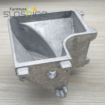 High Quality Desk Tube Connectors Three Way Corner For Die-casting Metal Furniture Leg Brackets