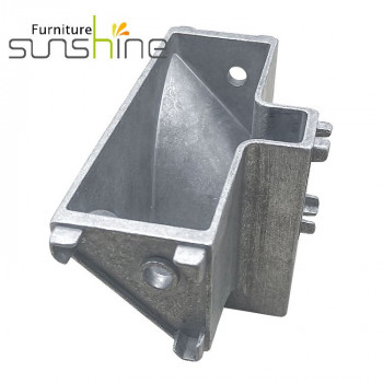 Aluminium Alloy Office Furniture 3080 Pipe Leg Fitting Table Frame 3 Way Tube Corner Connector