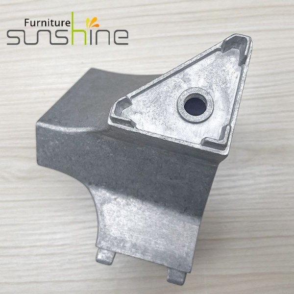 Hardware Pipe Fittings 3 Way Metal Connect Joiner Elbow Office Table Metal Frame Connector