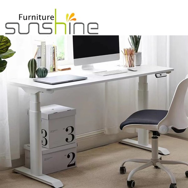 Smart Furniture Standing Desk Sit Stand Computer Height Adjustable Desk Dengan Lifting Columns