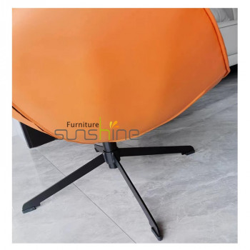 Sofas commerciaux en cuir noirs confortables de bureau de meubles modernes de sofa pour 3/4 personnes