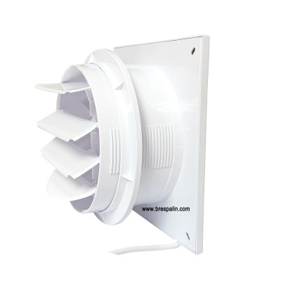 Extractor de pared con persiana para baño y sala de humos
