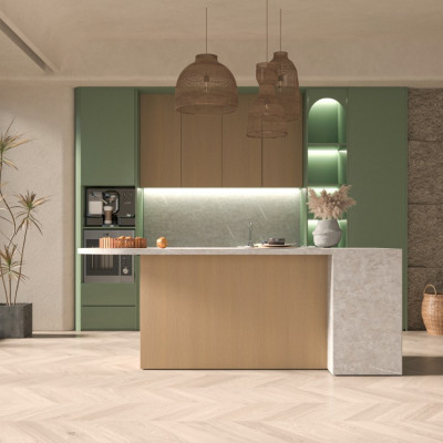 LJF-DZCG003 kitchen cabinet LJF-DZDT003 Kitchen island