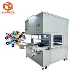 automatic eyelet rimmed painting machinery button top paint coating spray machine